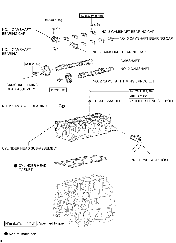 Toyota Rav4. Aca30, 33, 38 Gsa33 Zsa30, 35.2Az-Fe Engine Mechanical.Engine.Cylinder Head Components